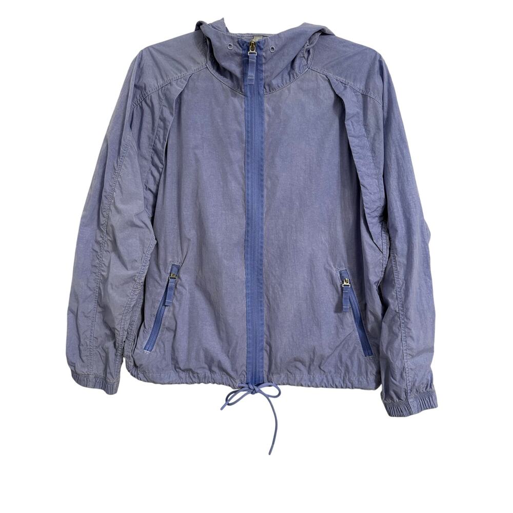 Athleta Women's S‎ Athletic Hooded Windbreaker Nylon Jacket Athleisure Hiking